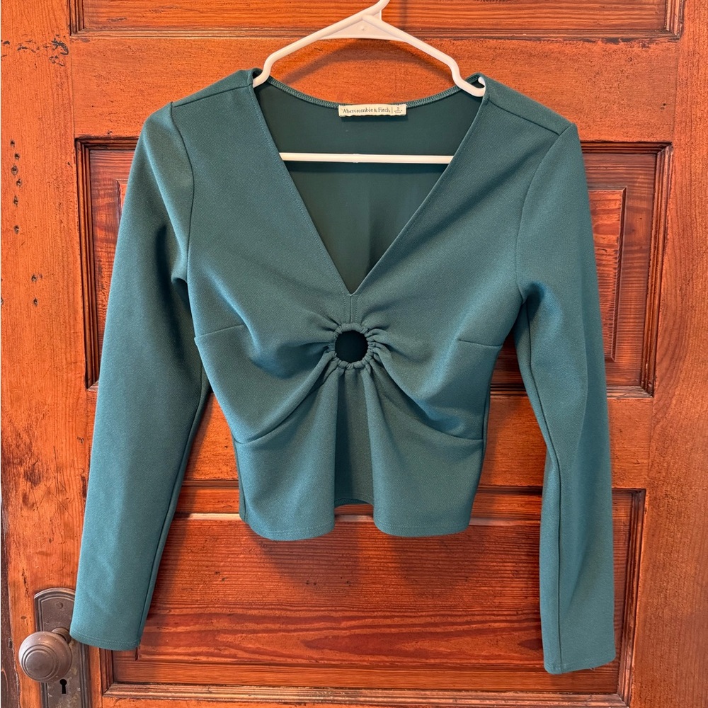 Abercrombie Green Long Sleeve Top